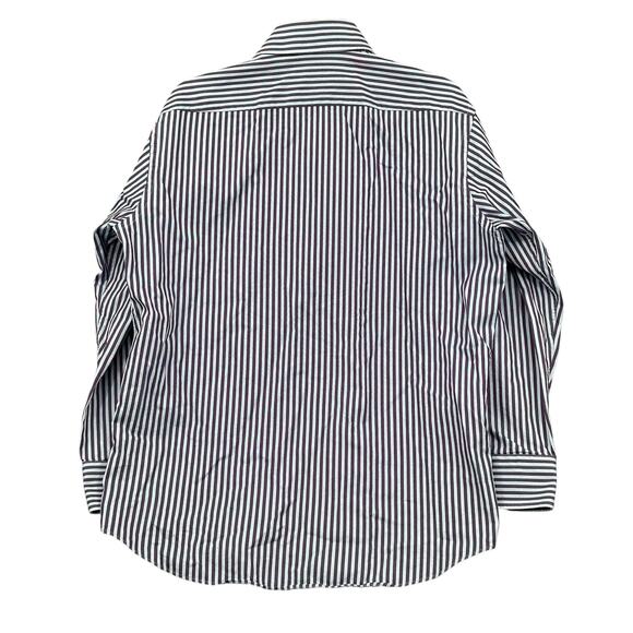 Hugo Boss Dress Shirt Mens 41 16 Purple Blue Stripe Gerald 100% Cotton Office‎ - Picture 2 of 9
